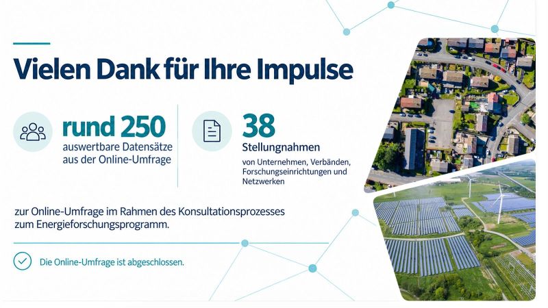 Vielen Dank für Ihre Impulse: rund 250 Datensätze und 38 Stellungnahmen