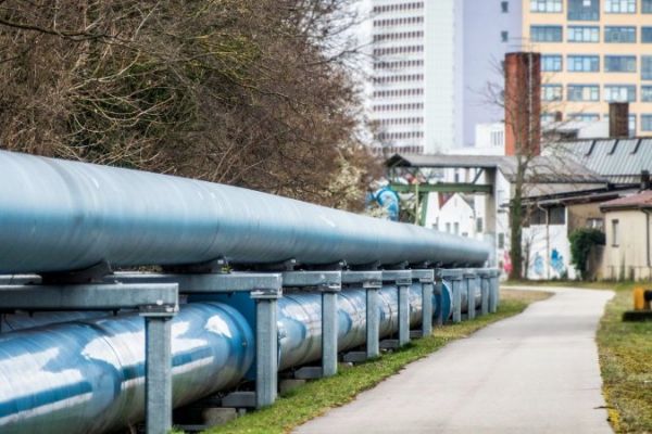 Fernwärmeleitungen in der Stadt Fernwärmeleitungen in der Stadt