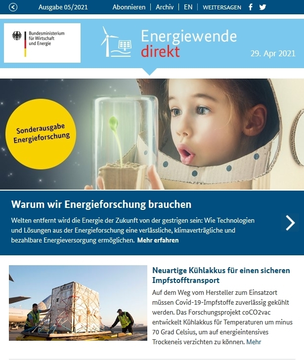 Screenshot der Sonderausgabe des